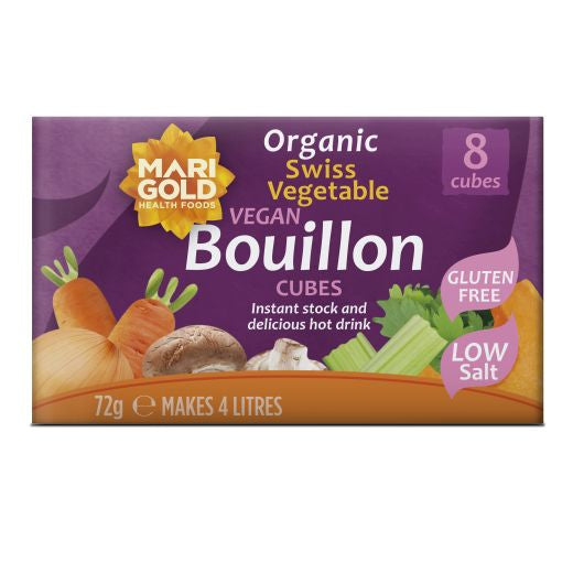 Marigold Low Salt Bouillon Cube Purple Vegan - 84 Gr