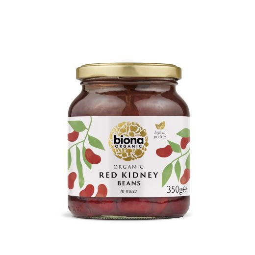 Biona Organic Red Kidney Beans In Glass Jar - 350Gr