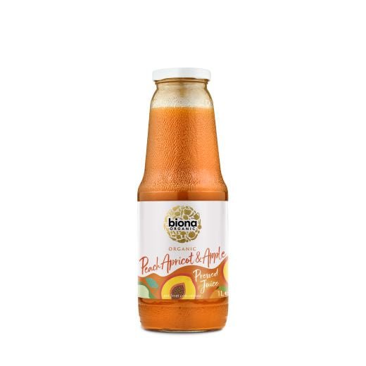 Biona Peach Apricot & Apple Juice - 1Lt