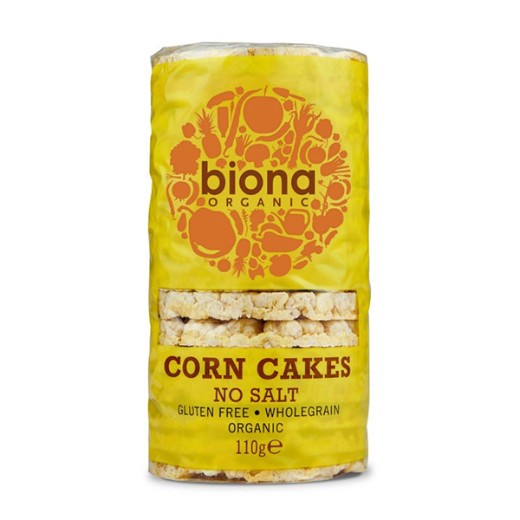 Biona Organic Corn Cakes No Salt - 110Gr