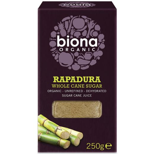 Biona Organic Rapadura/Sucanat Wholecane Sugar - 250Gr