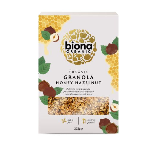 Biona Organic Honey Hazel Granola - 375Gr