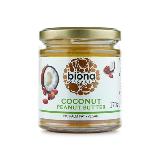 Biona Organic Coconut Peanut Butter - 170Gr