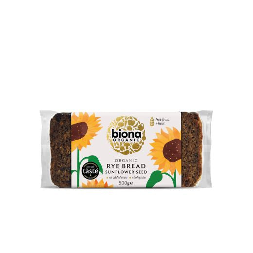 Biona Rye Sunflower Seed Bread Organic - 500Gr