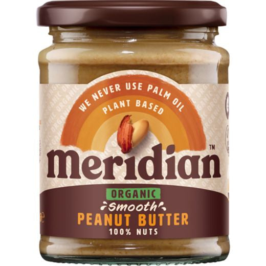 Meridian Organic Peanut Butter Smooth 100% - 280Gr