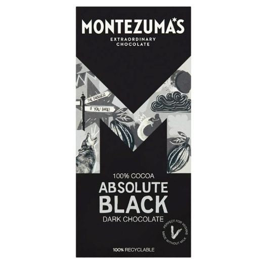 Montezuma's Absolute Black 100% Cocoa - 90Gr