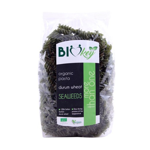 Biokey Org. Durum Wheat Fusulli With Seaweeds - 500Gr