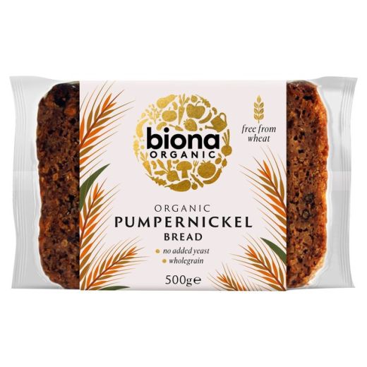 Biona Organic Pumpernickel Bread - 500Gr