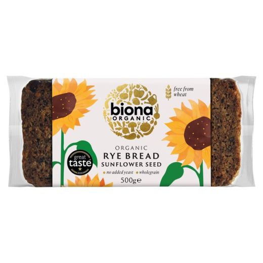 Biona Organic Rye Bread Sunflower Seed  - 500Gr