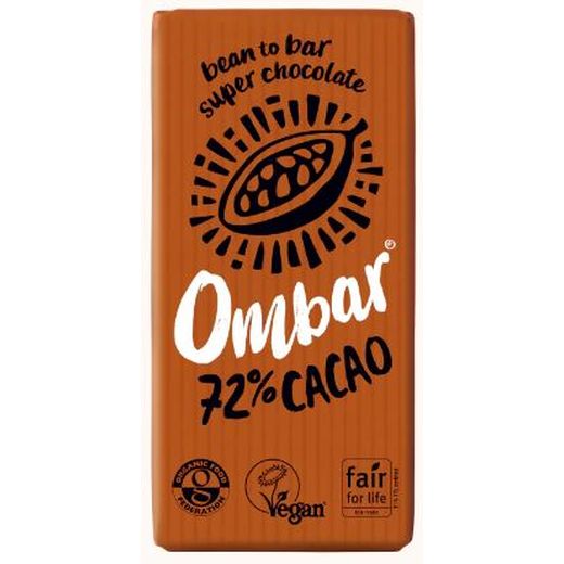 Ombar 72% Cacao Chocolate Bar - 35Gr
