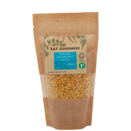 Eat Goodness Organic Yellow Lentil Split - 400GR