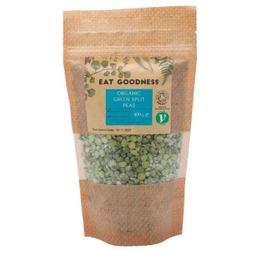 Eat Goodness Organic Green Peas Split - 400GR