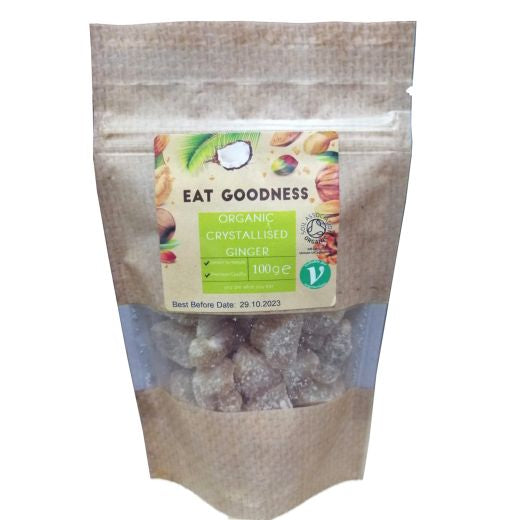 Eat Goodness Organic Crystallised Ginger - 100GR