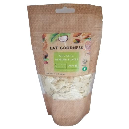 Eat Goodness Organic Almond Flakes - 200GR