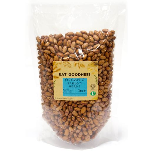 Eat Goodness Organic Barlotti Beans - 1KG