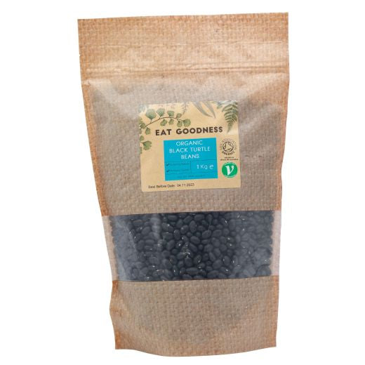 Eat Goodness Organic Black Turtle Beans - 1KG