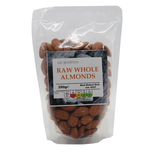Eat Goodness Almonds Whole Raw - 250GR