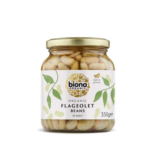 Biona Organic Flageolet Beans In Glass Jar (340G)