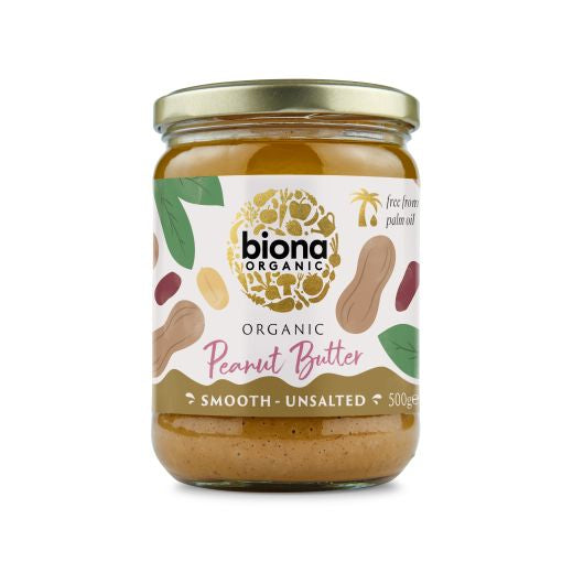 Biona Organic Peanut Butter Smooth (500G)