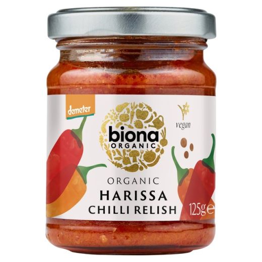 Biona Organic Harissa Relish - 125Gr