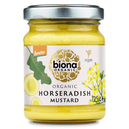 Biona Horseradish Mustard Organic - 125Gr