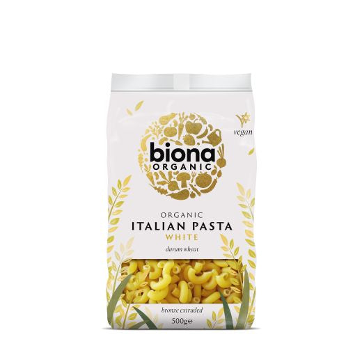 Biona Organic White Bronze Extruded Macaroni Pasta (500G)