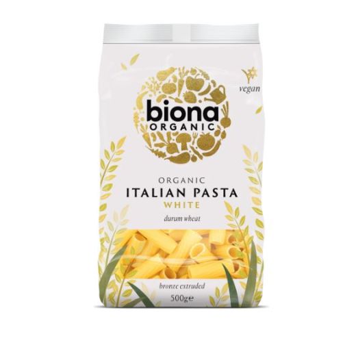 Biona Organic White Rigatoni- Bronze Extruded (500G)