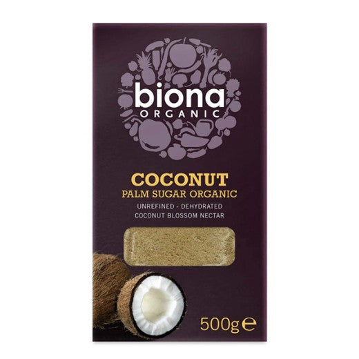 Biona Organic Coconut Palm Sugar, Unrefined (500G)