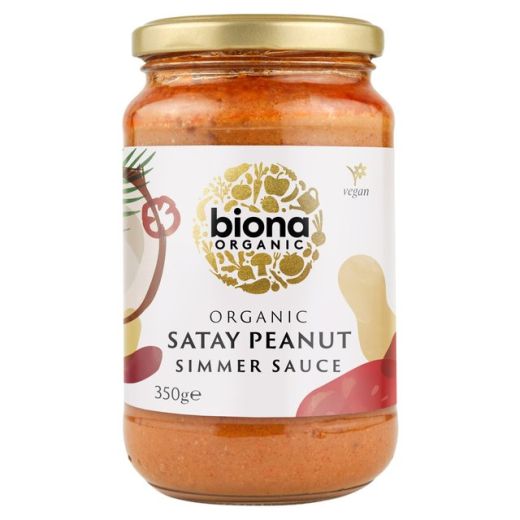 Biona Organic Satay Spicy Peanut Simmer Sauce (350G)