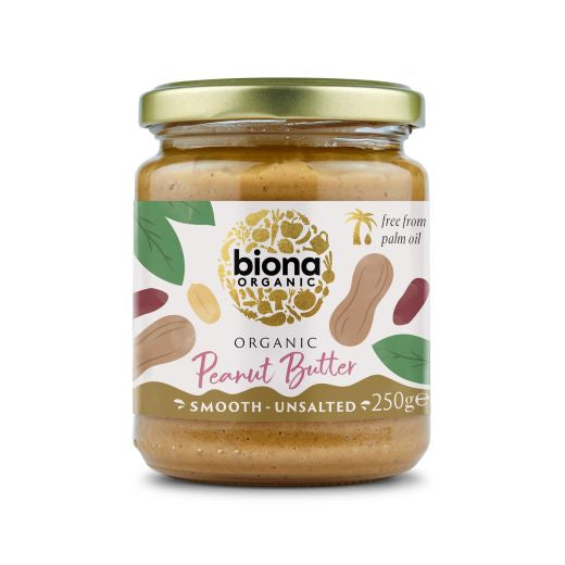 Biona Organic Smooth Peanut Butter (250G)