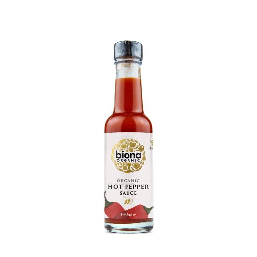 Biona Organic Hot Pepper Sauce Vegan 140ml