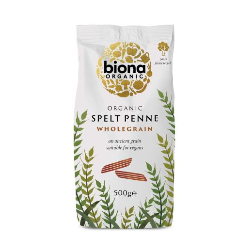 Biona Organic Spelt Penne Wholemeal (500G)