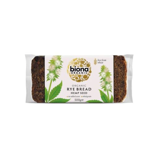 Biona Rye & Hempseed Bread Organic - 500Gr