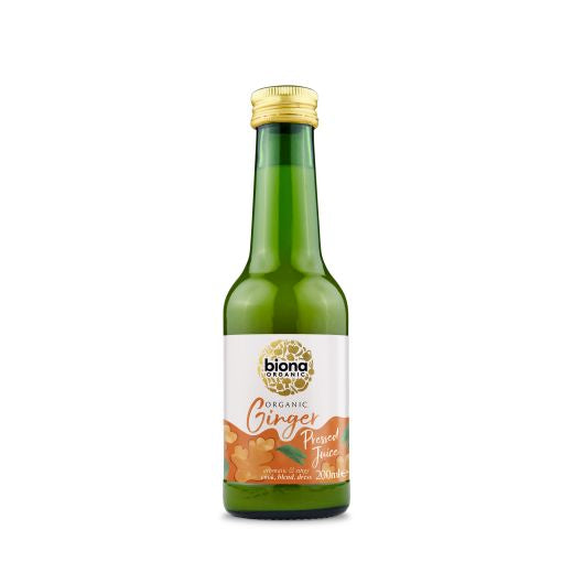 Biona Organic Ginger Pressed Juice Aromatic and Zingy 200ml