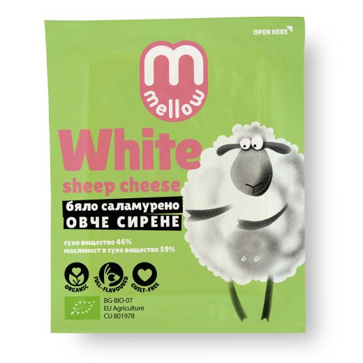 Mmellow Organic White Brined Sheep Cheese - 200Gr