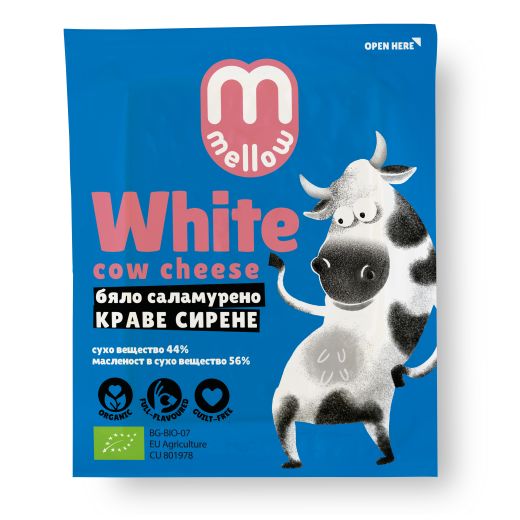 Mmellow Organic White Brine Cow Cheese - 200Gr