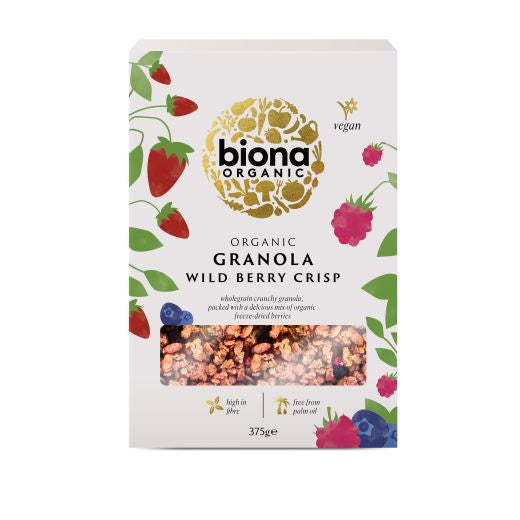 Biona Organic Wild Berry Crispy Granola Organic (375G)