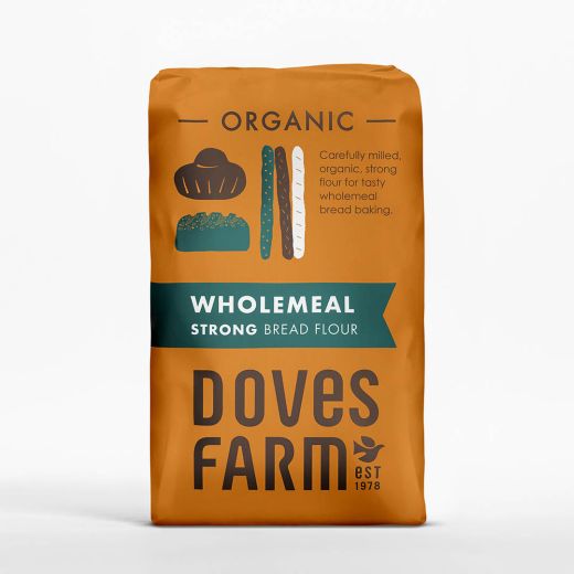 Doves Farm Organic Strong 100% Wholemeal Bread Flour (1.5KG)