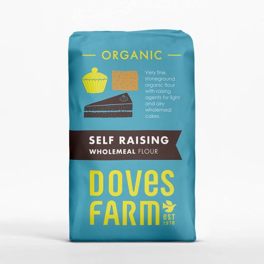 Doves Farm Organic Stoneground Self Raising Wholemeal Flour (1KG)