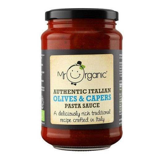 Mr Organic Authentic Italian Olives & Capers Pasta Sauce (350G)