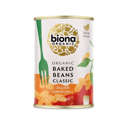 Biona Organic Baked Beans In Tomato Sauce (400G)