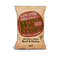Brown Bag Crisps Beef And Onion