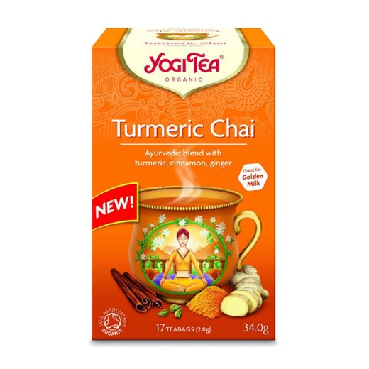 Yogi Tea Organic Turmeric Chai Tea (17 Tea Bags)