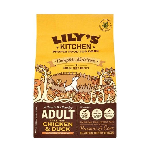 Lily's Kitchen Adult Chicken & Duck Dry Dog Food (1KG)