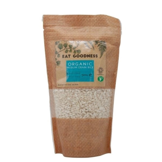 Eat Goodness Organic Medium Grain Rice - 500GR 