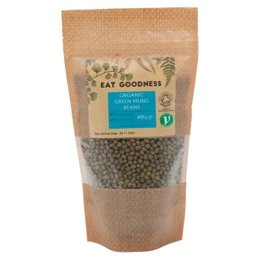 Eat Goodness Organic Green Mung Beans - 400GR 
