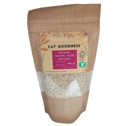 Eat Goodness Organic Sesame Seeds Natural - 300GR 