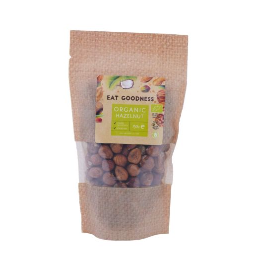 Eat Goodness Organic Raw Hazelnuts - 150GR