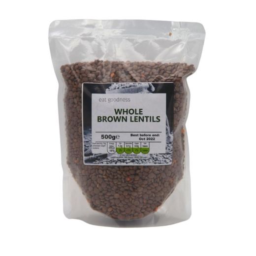 Eat Goodness Whole Brown Lentil - 500GR