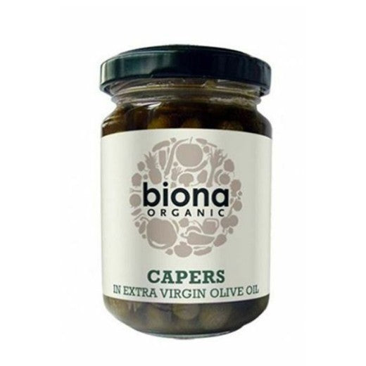 Biona Capers In Extra Virgin Olive Oil - 120Gr